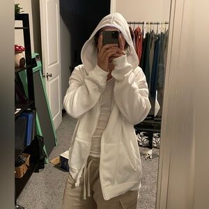SHEIN XXL white zip up hoodie